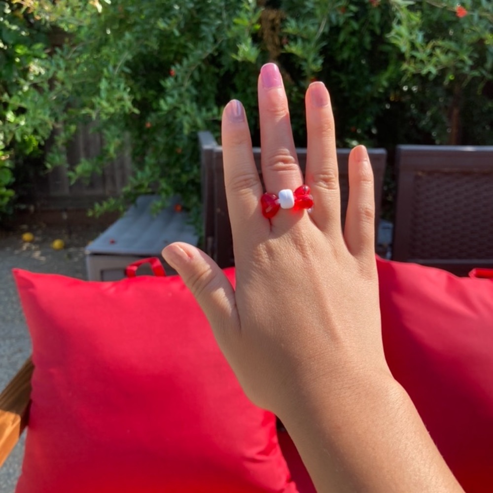 Cute trendy bow ring